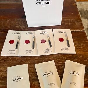 Celine Fragrance and Lipstick Sample Collection